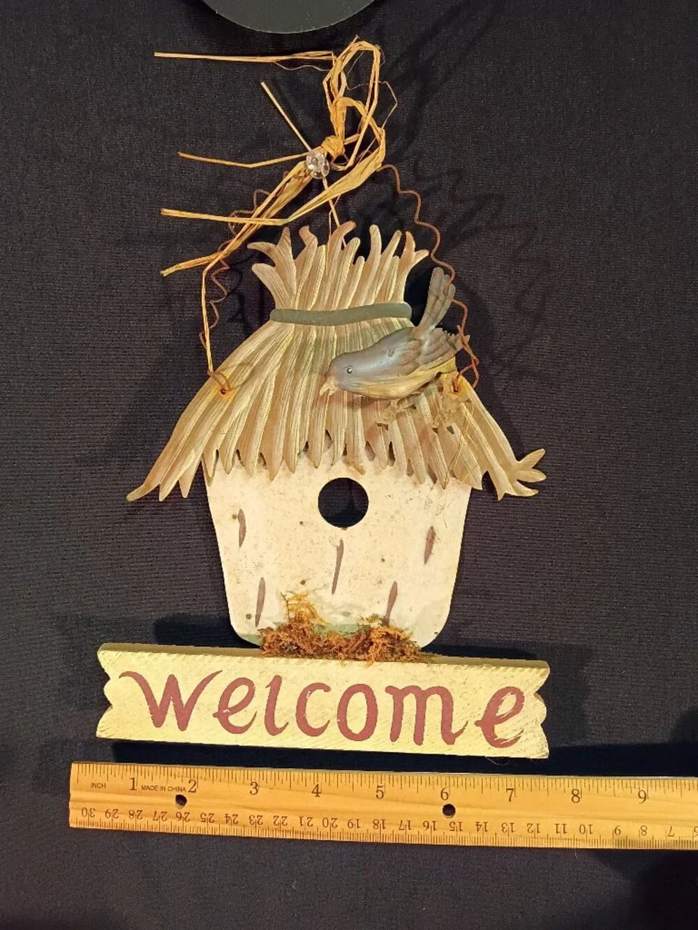 Designspirations Welcome Birdhouse Wall Hanging Rustic Country Farmhouse Decor